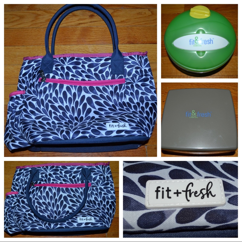Fit + Fresh insulated lunch box and storage containers - NEW